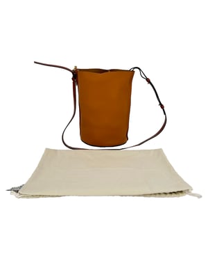 Loewe Gate Bucket Bag in Camel Leather