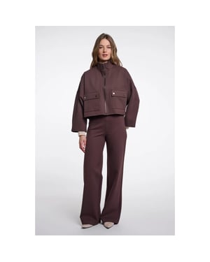 Rino & Pelle Habiregular.7002612 rino en pelle regular length wide leg pants peated