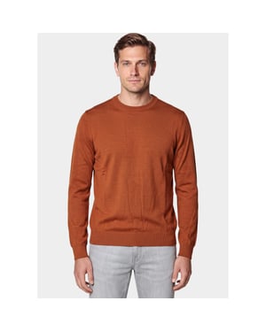 Bos Bright Blue Pullover heren o-hals 262/8042 roest