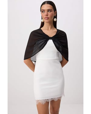 TRENDYOLMİLLA Dames Zwart Effen Mouwloos Regular fit Blouses