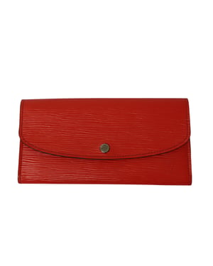 Louis Vuitton Sarah Long Wallet in Red Epi Leather