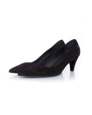 suede kitten heel