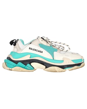 Balenciaga Triple S Sneakers in Turquoise Polyester