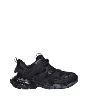 Track Clearsole Sneakers in Black Canvas