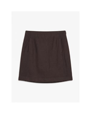Vero Moda vmfortuneallison hw short skirt ga 10253954 chocolate torte