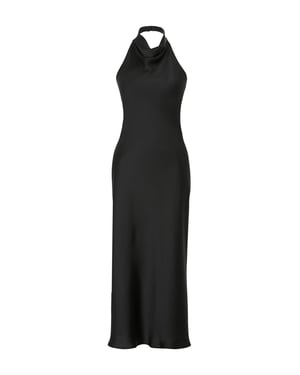 TRENDYOLMİLLA Dam Svart Enfärgad Maxi Ärmlös Elegant/Kväll Slipklänningar