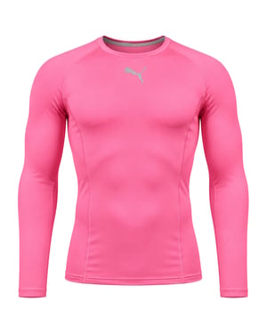 PumaTeam Liga Mens Pink Baselayer Top