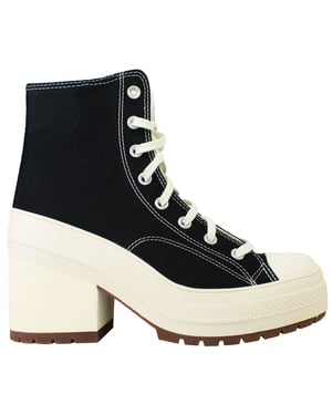 Converse Chuck 70 De Luxe Heel Hi Unisex Black Shoes