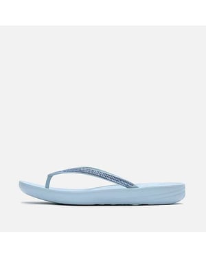 FitFlop Iqushion Sparkle Dames Flip Flops in Bewolkt Blauw