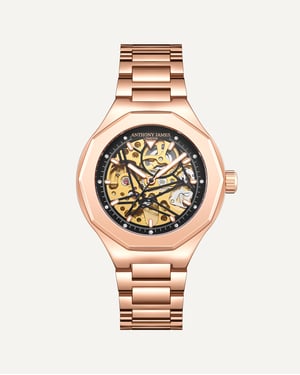 Hand Assembled Anthony James Sports Skeleton Automatic Rose