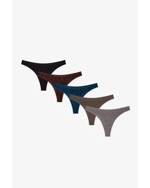 Snake Snake Pattern Thong