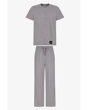Men's Cloud Short Sleeve Pajama Set