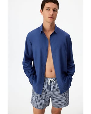 Men's Countty Club Geometric Print Swim Shorts