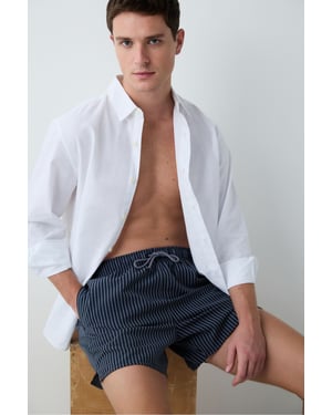 Striped Men's Swim Shorts