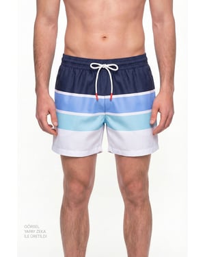 Men's Striped Swim Shorts
