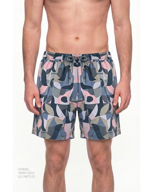 Men's Mindfulness Pattern Swim Shorts