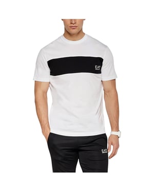 ARMANI EA7 6DPT47 Mens T Shirt Emporio Armani Short Sleeve Casual Cotton Tee Top