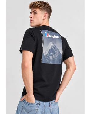 Berghaus Mens Route Finder Graphic Tee in Black