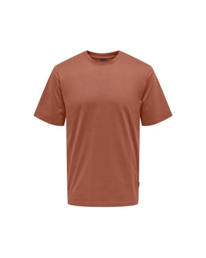 Only & Sons onsfred rlx ss tee noos 22022532 rustic brown