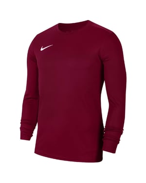 Boys Nike Park Vii Long Sleeve Dri Fit T-Shirt in Burg