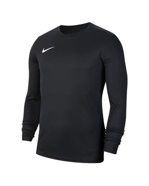 Boys Nike Park Vii Long Sleeve Dri Fit T-Shirt in Black