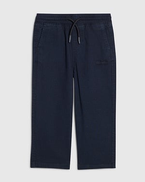 River Island Mini Boys Trousers Navy Pull On Drawstring Waist