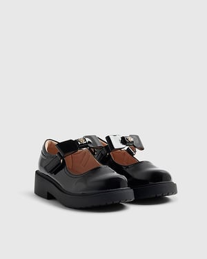 River Island Mini Girls Mary Jane Shoes Black Interchangeable