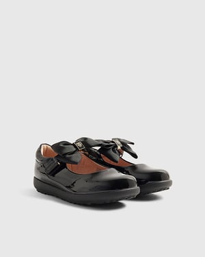 River Island Mini Girls Mary Jane Shoes Black Bow