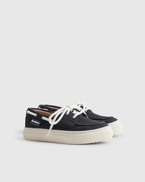 River Island Mini Boys Boat Shoes Navy Laced Lace Up Flat