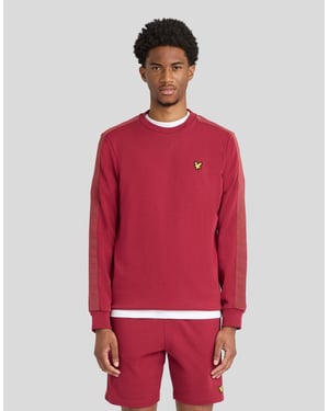 Jacquard Tape Crew Neck Sweatshirt