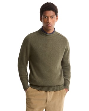 Trui Barbour groen ronde hals
