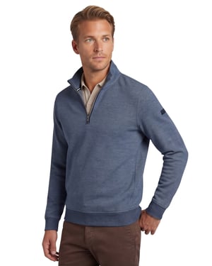 trui Baileys normale fit blauw half zip zonder capuchon