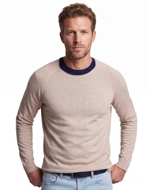 Trui Jack & Jones Plus Size camel JJBREEZE