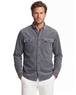 Overshirt Camel Active donkerblauw geprint