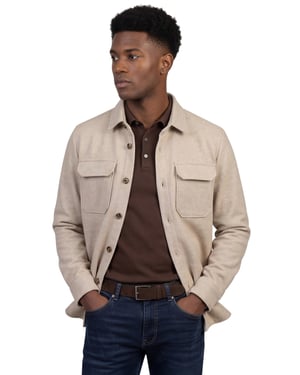 beige overshirt born with appetite wol