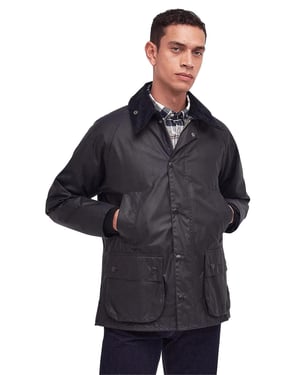 Barbour Bedale waxjas donkerblauw