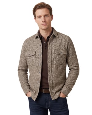 Gentiluomo overshirt wolblend bruin