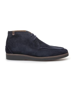 Schoenen Floris van Bommel donkerblauw suede boots