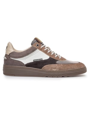 Effen sneaker suede Floris van Bommel bruin