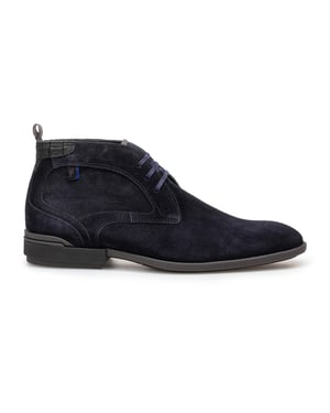 Boots Floris van Bommel donkerblauw suede