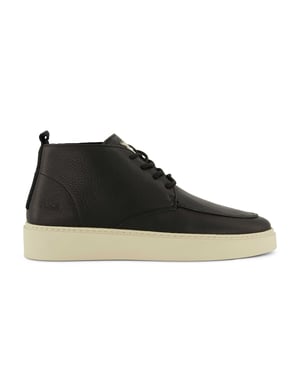 Rehab sneakers uni leer zwart