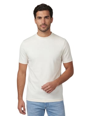 Gentiluomo T-shirt ronde hals wit korte mouw