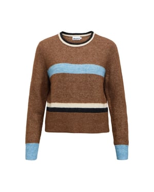 Object objaggie l/s re knit pullover noos 23049476 carafe stripes