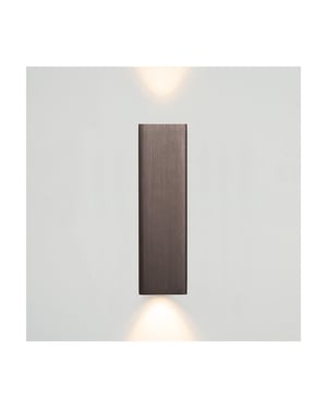Atmooz Wandlamp bertrix geborsteld Ø 4,5 x h 16 cm geïntegreerde led