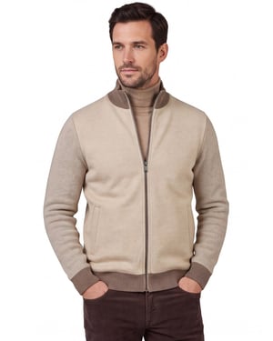 Baileys licht gevoerde vest rits beige