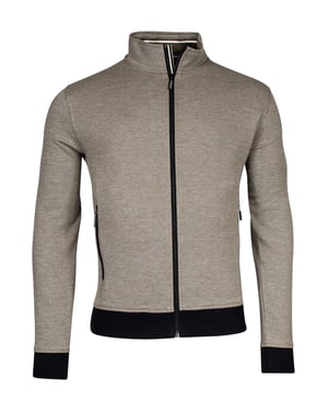 Katoenen Baileys vest khaki rits