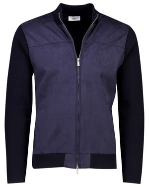 Vest Gentiluomo donkerblauw merinowol