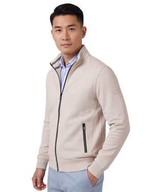 vest Baileys beige zonder capuchon normale fit rits