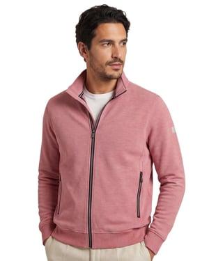 vest Baileys normale fit roze met zwarte rits