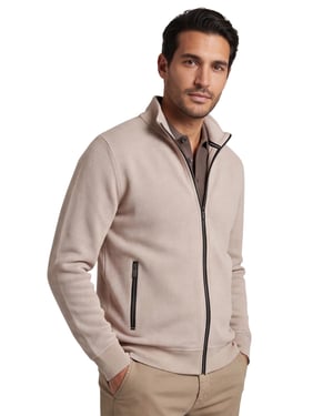vest Baileys beige normale fit met rits